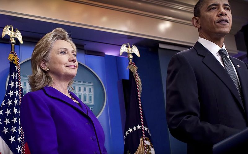 Hillary Clinton alongside President Barack Obama when she served as secretary of state
Source: hillaryclinton.com